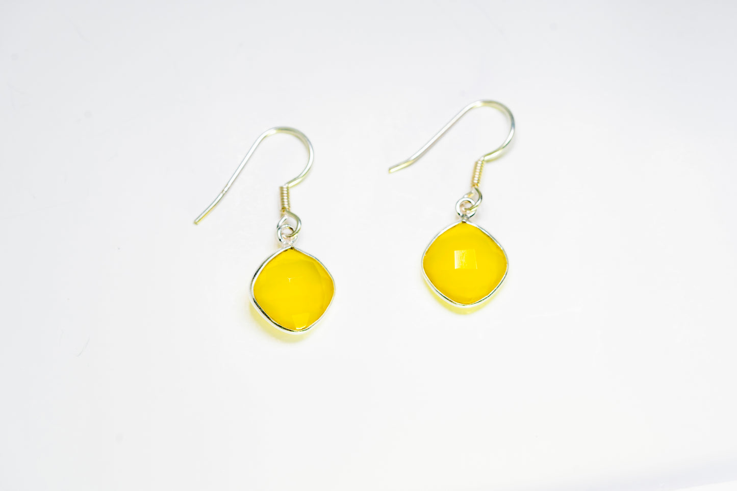 Yellow chalcedony Earrings