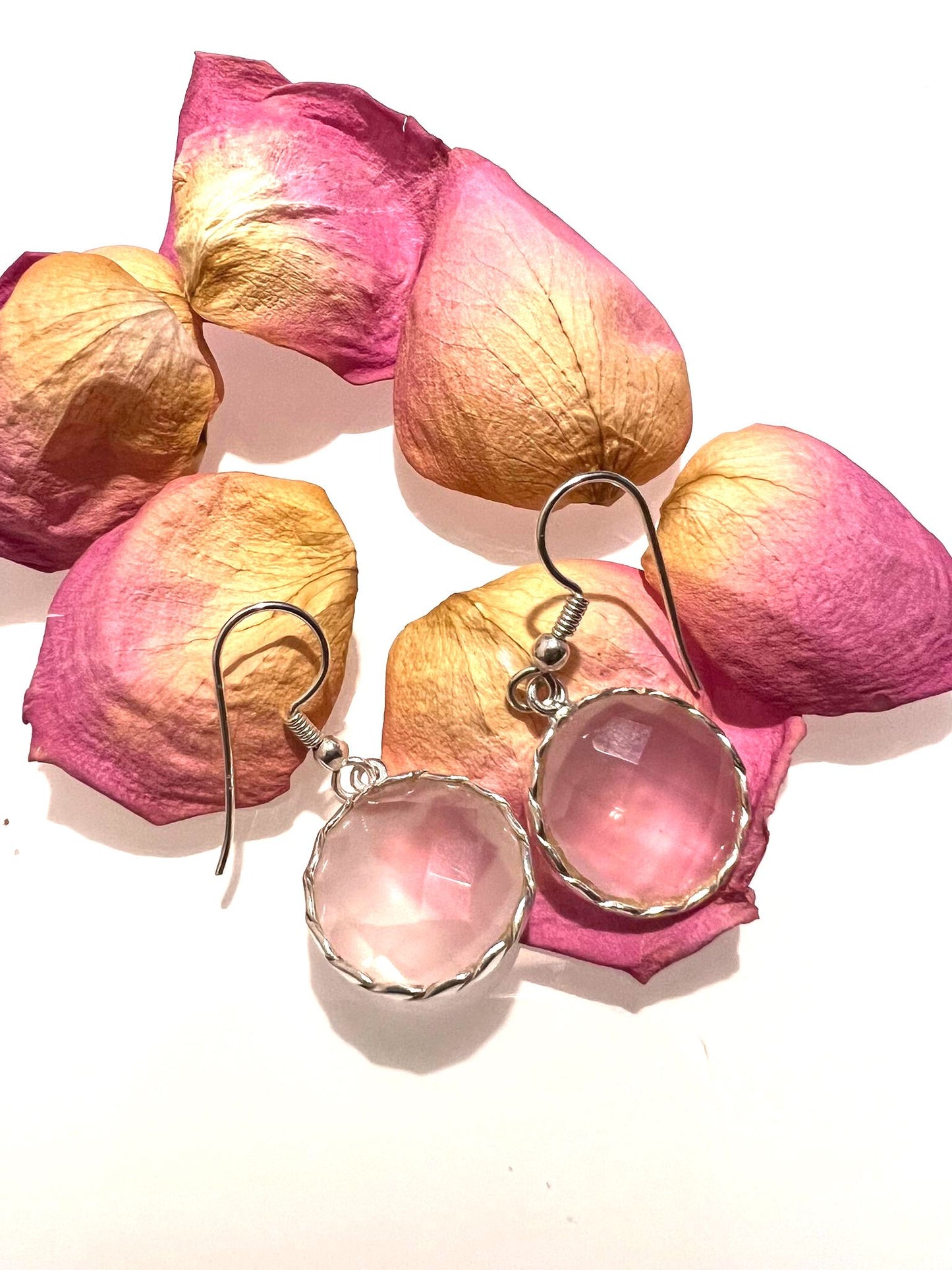 Rose Quartz Earrings