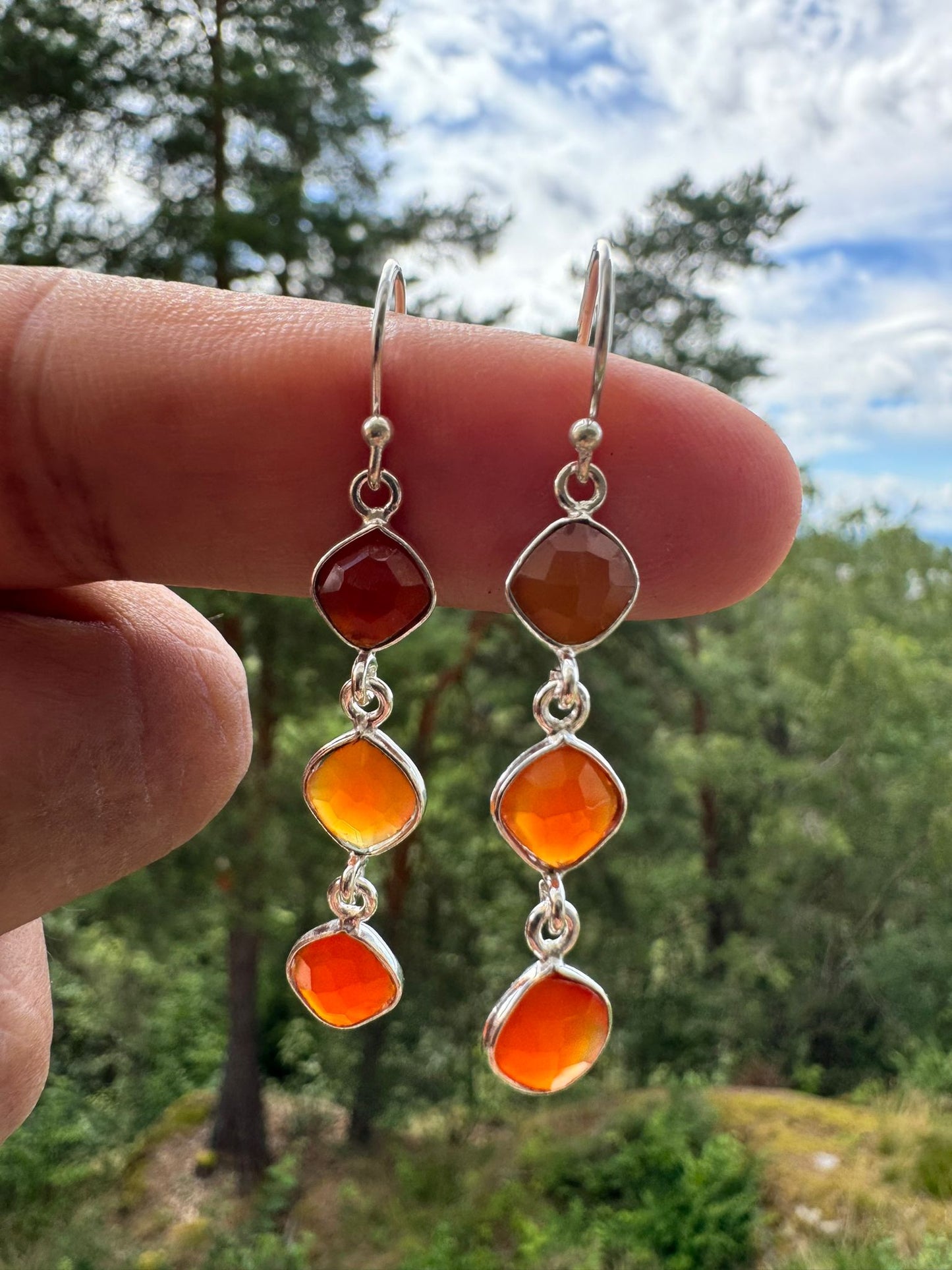 carnelian stone Earring