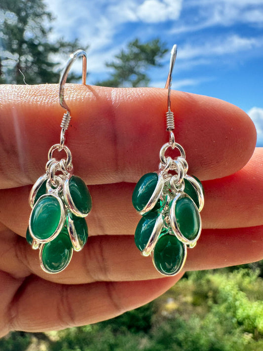 Green Onyx Earring