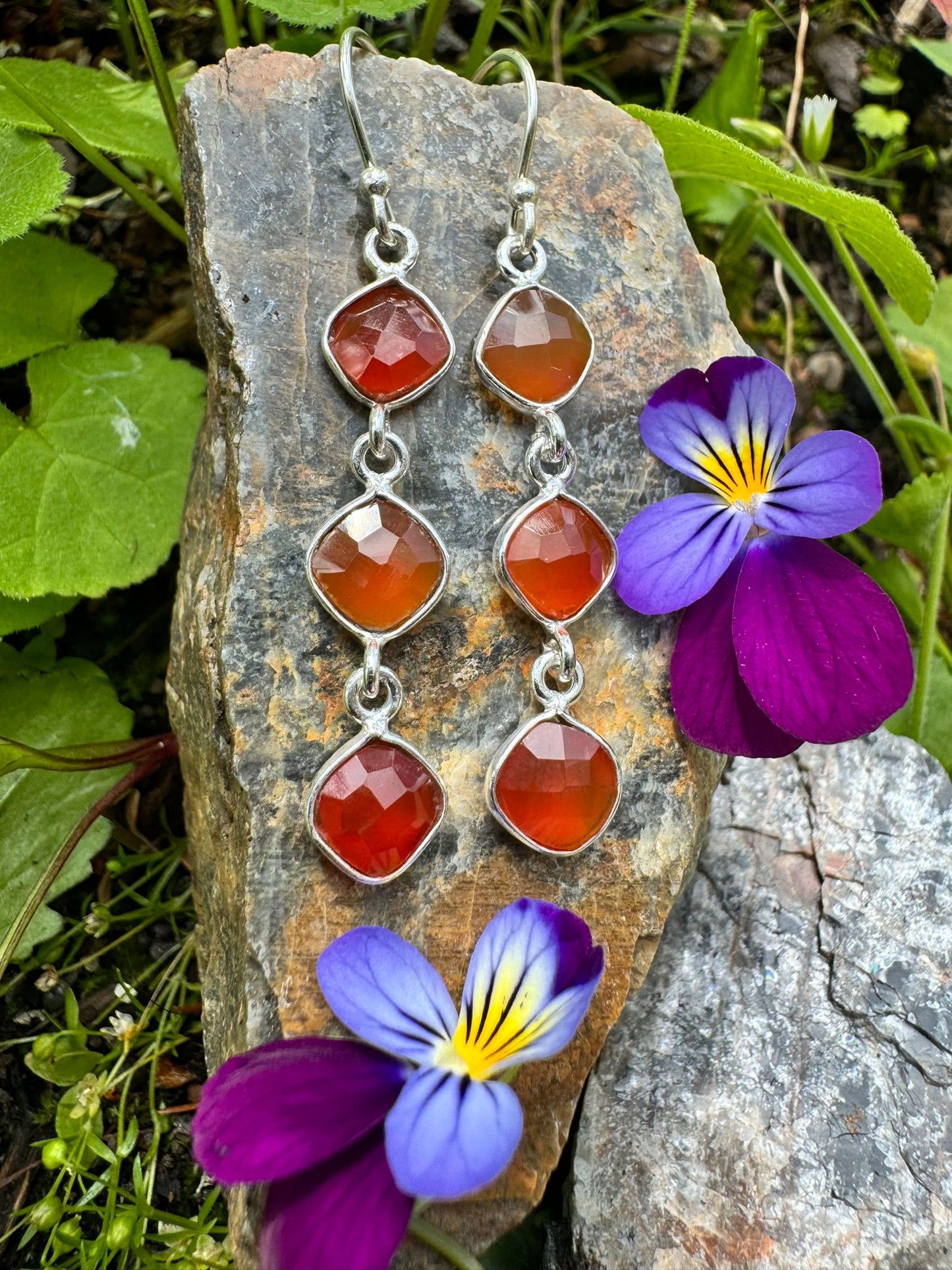 carnelian stone Earring