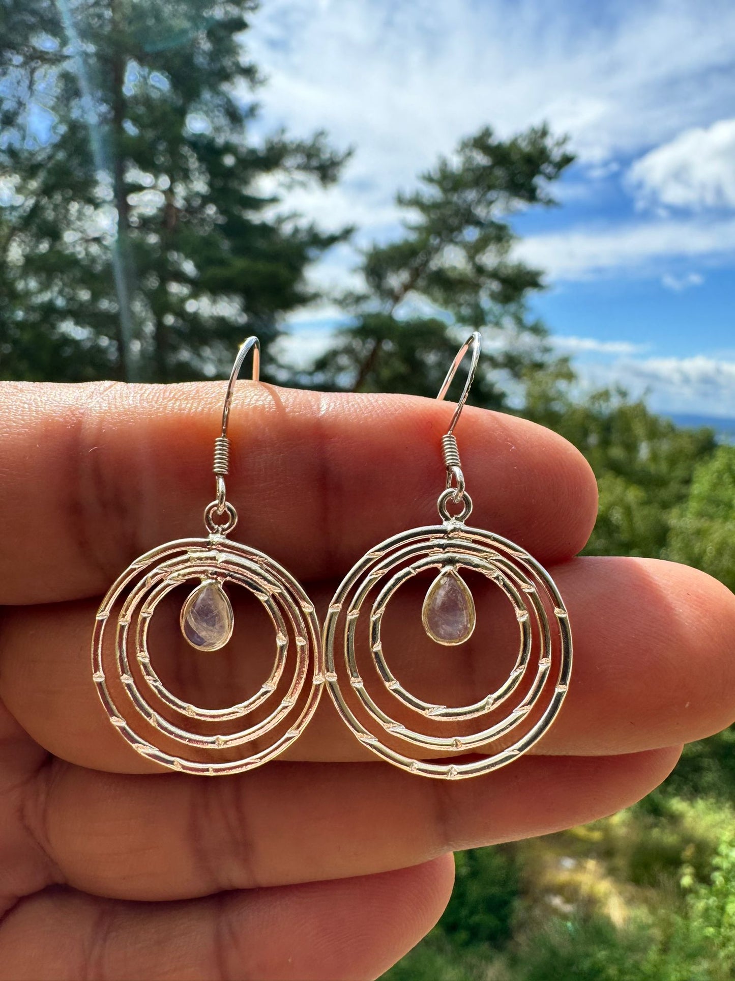 Moon stone Earrings