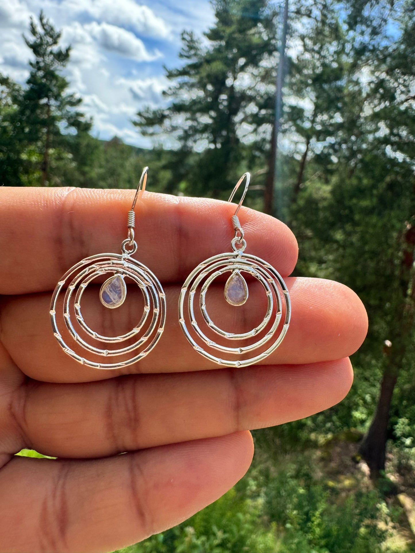 Moon stone Earrings